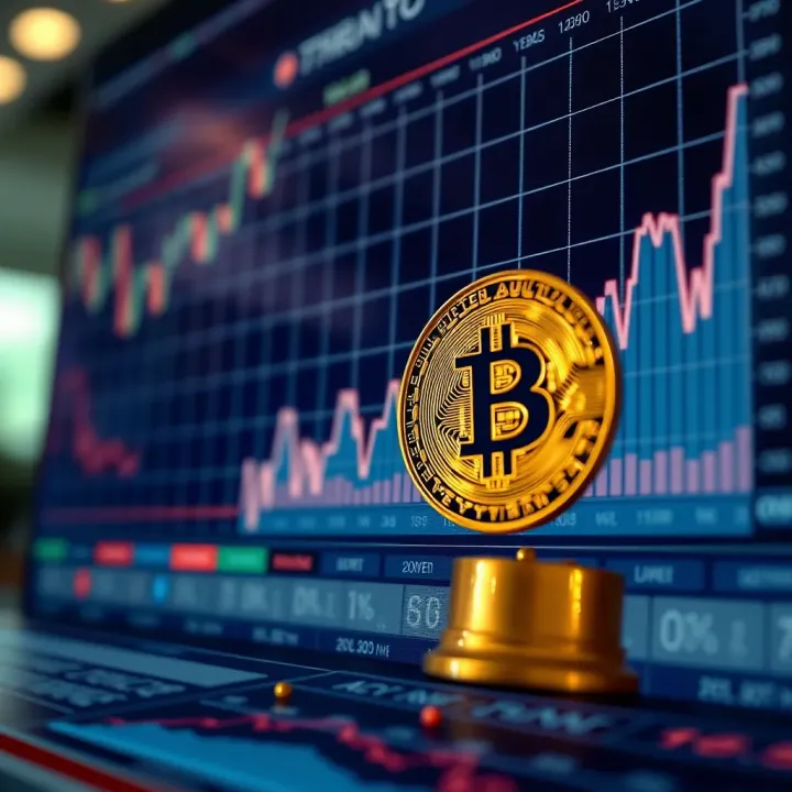 Graph showing Auction Coin price fluctuations and market trends over time