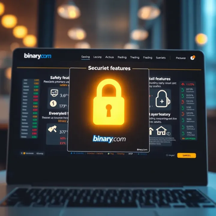 Secure login screen highlighting safety features for Indian traders on Binary.com