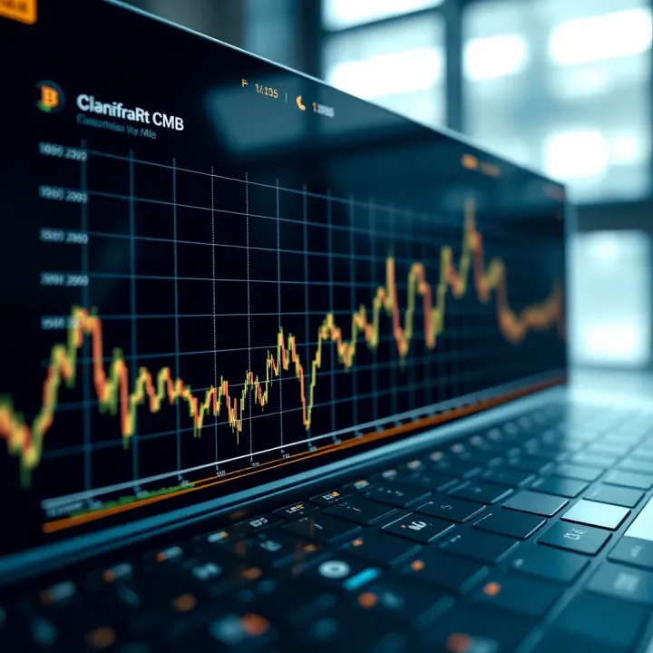 Graph showing Bitcoin price fluctuations influenced by market dynamics and trading volumes