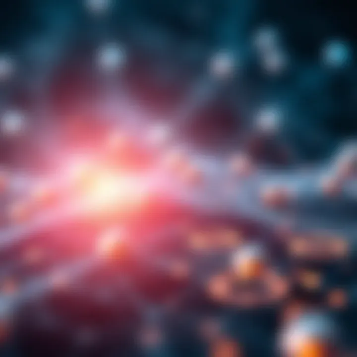 Visual representation of Avalanche blockchain technology with nodes and connectivity