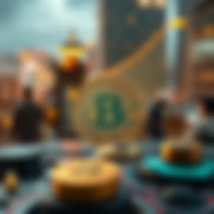 Digital representation of blockchain technology integrating with Indian financial infrastructure