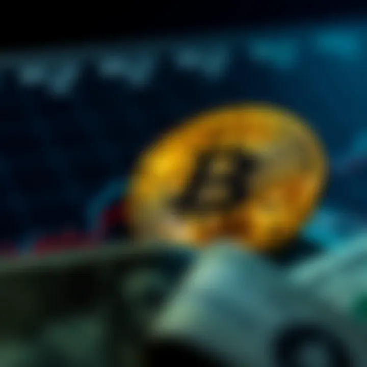 Graph showing Bitcoin price fluctuations against US dollar over time