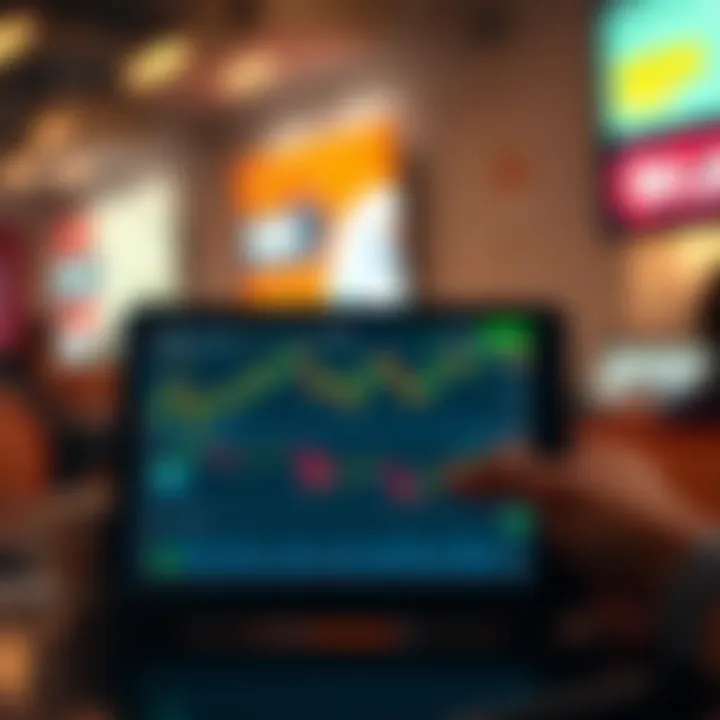 Reliable Connectivity on Tablet for Mobile Trading Tablet connected to wireless network showcasing seamless trading application interface