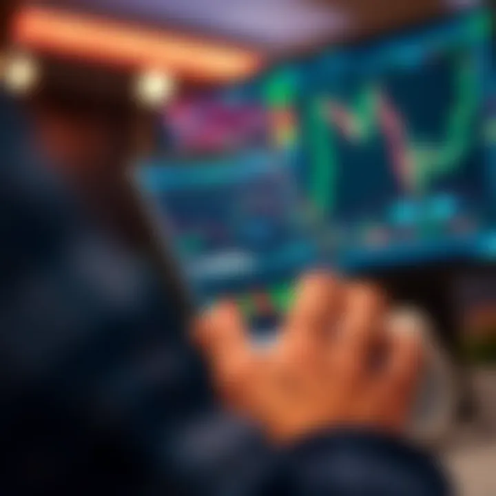 Digital interface displaying diverse trading charts and market indicators