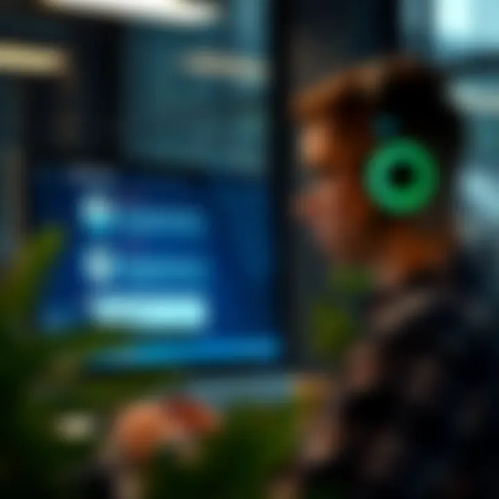 Customer support interface displaying live chat assistance on QXBroker.com