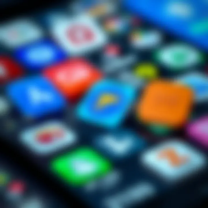 Collection of popular trading app icons available in India emphasizing user-friendly features and regulatory compliance