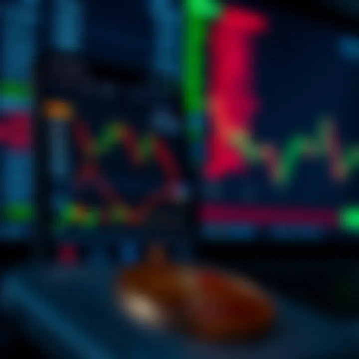 User interface of a forex trading app displaying various currency pairs and real-time charts