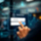User entering credentials on a secure login interface