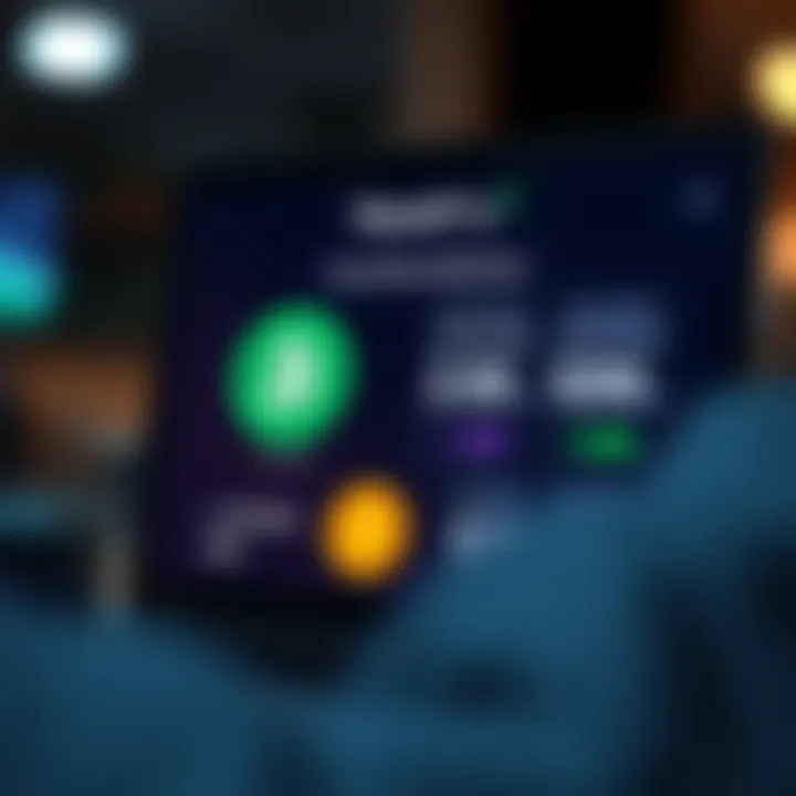 Illustration of a digital wallet interface showing various cryptocurrency balances