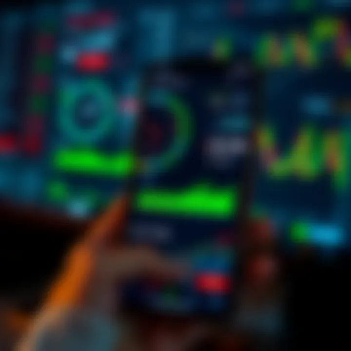 User friendly mobile interface displaying various financial trading options on Expert Option app
