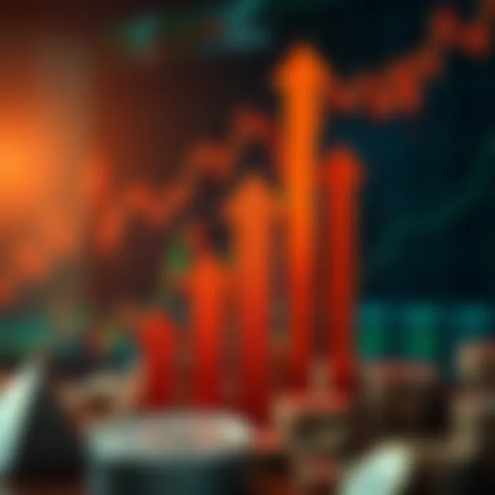 Conceptual illustration of financial growth with upward arrows and currency symbols representing successful forex trading strategies