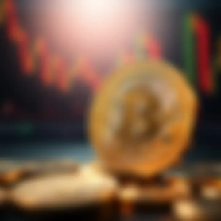Illustration of financial market factors influencing cryptocurrency valuation