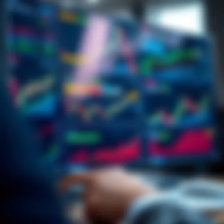 User interface of Quotex IO trading platform showing various charting tools and real-time market data