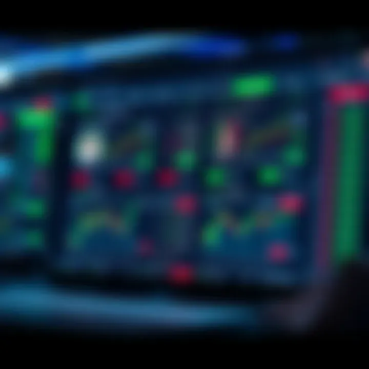 Graphical representation of IQ Option copy trading platform interface with trader profiles and performance charts