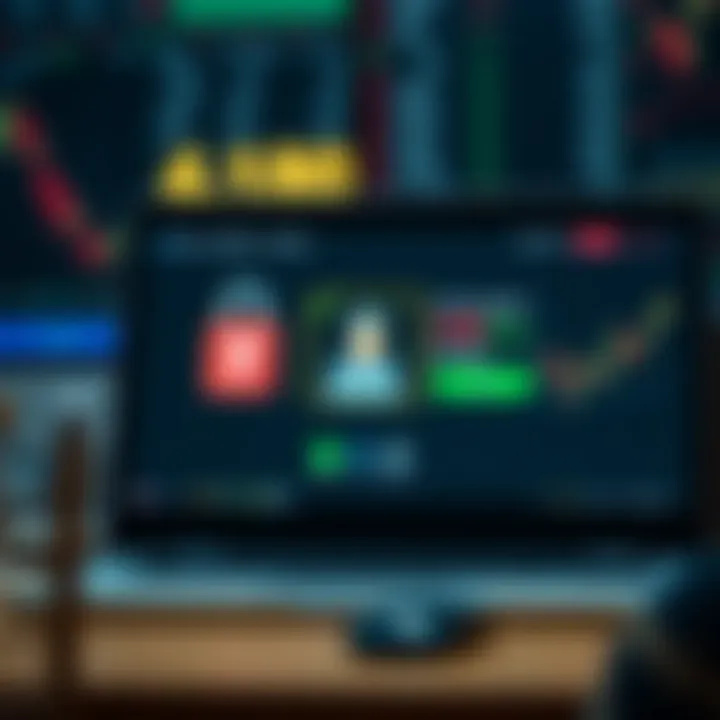 Illustration of a secure online transaction showing a user verifying identity for a trading platform withdrawal