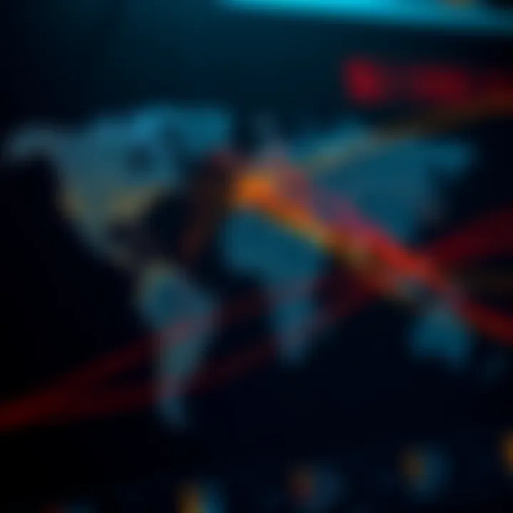 Global map highlighting research collaboration connections between India and other countries