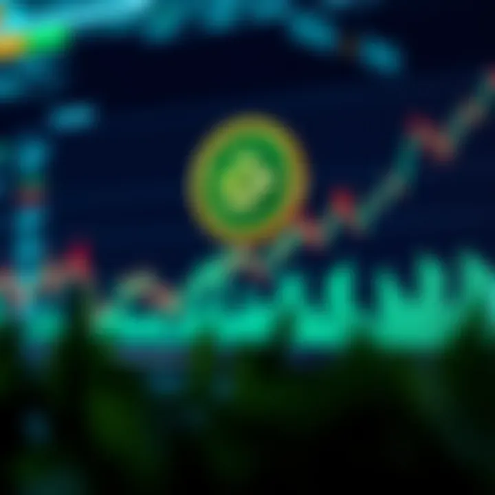 Graph showing Livepeer Token price fluctuations and market trends over time