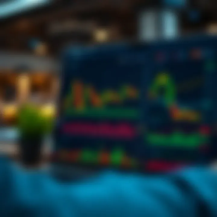 A detailed view of the Quotex trading platform interface showing various market charts and trading options available to Indian traders