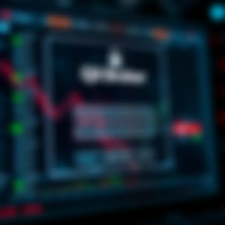 Secure login interface displaying username and password fields on QXBroker trading platform