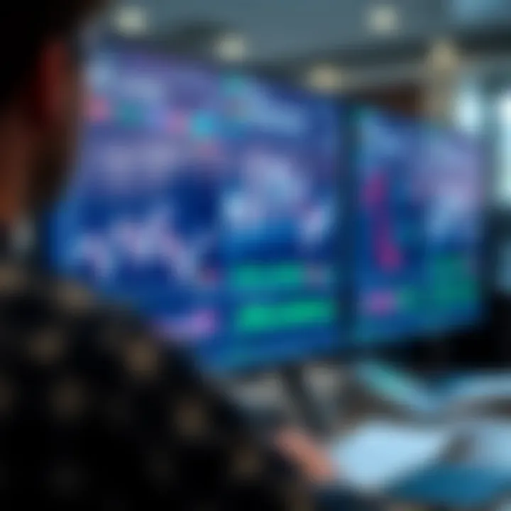 Interface of QXBroker trading platform displaying market charts and trading options