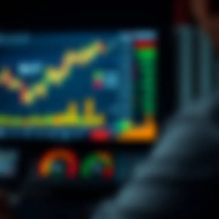 Illustration showing transition from demo trading to live forex trading with growth indicators