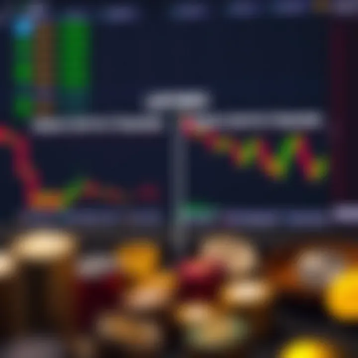 Comparison chart illustrating differences between demo cryptocurrency trading and live trading environments