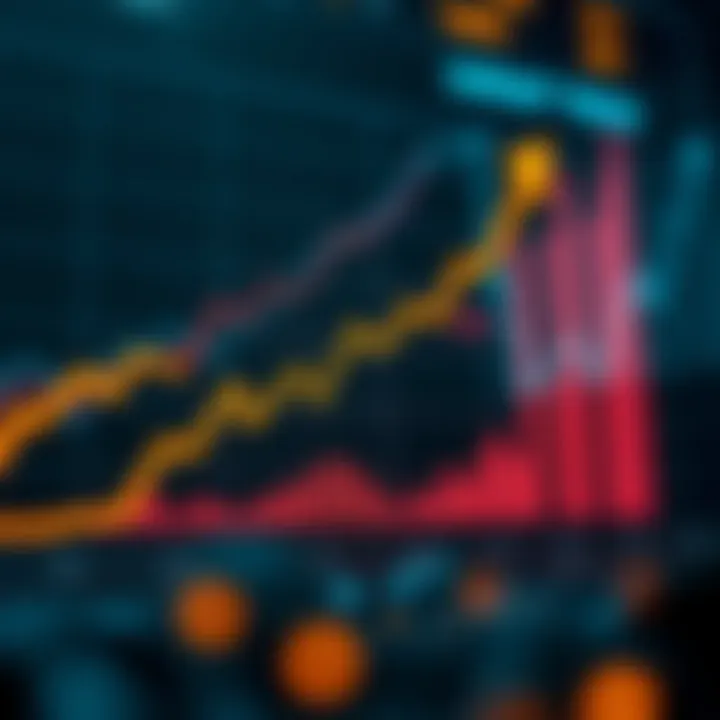 Graph showing upward trend in economic growth indicators representing India's expanding economy
