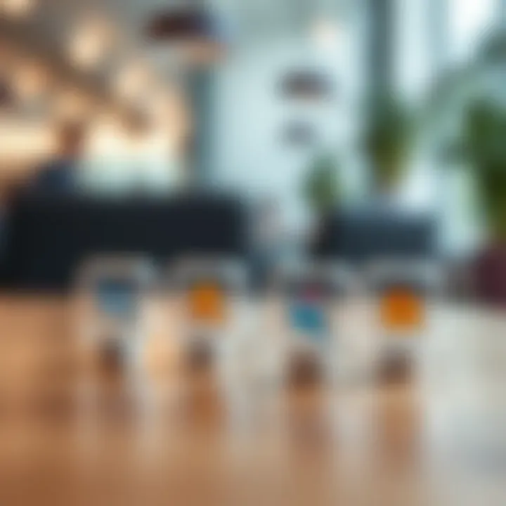 Icons representing various types of free demo offers