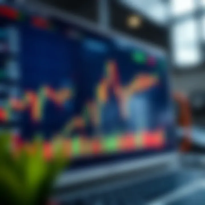 Graph displaying forex trading trends on Quotex platform with various currency pairs