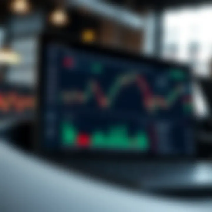 User interface showcasing key functionalities of a real trade application with charts and trading options