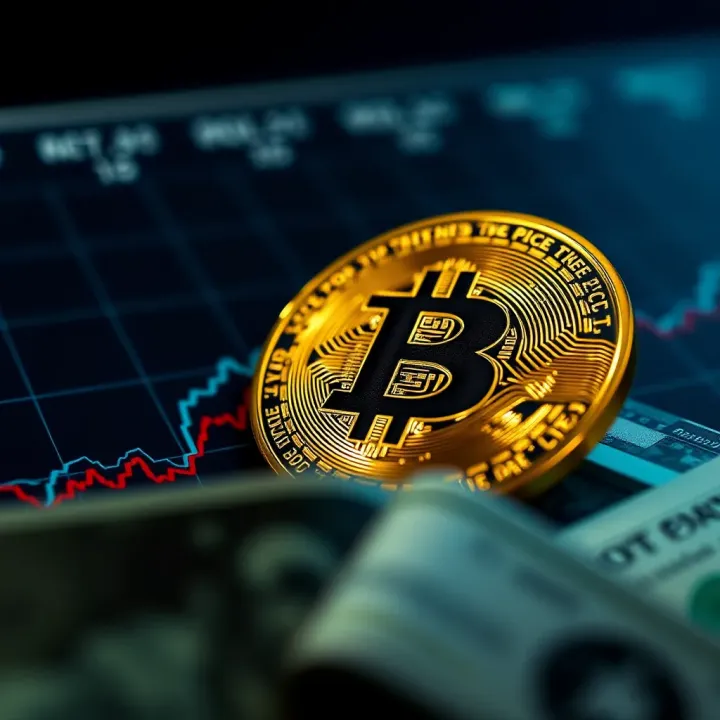 Bitcoin Price Movements Against the US Dollar Graph showing Bitcoin price fluctuations against US dollar over time