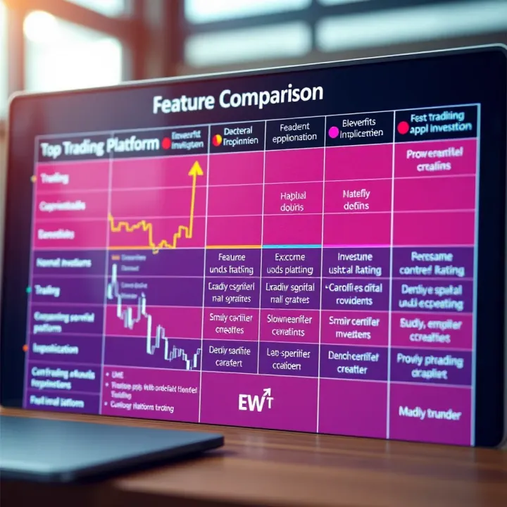 Comparison chart highlighting features and benefits of multiple trading platforms for small-scale investors