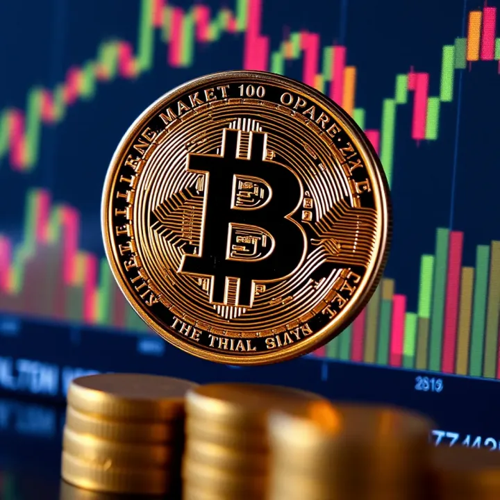Cryptocurrency market chart highlighting Bitcoin trends and volatility for Indian investors