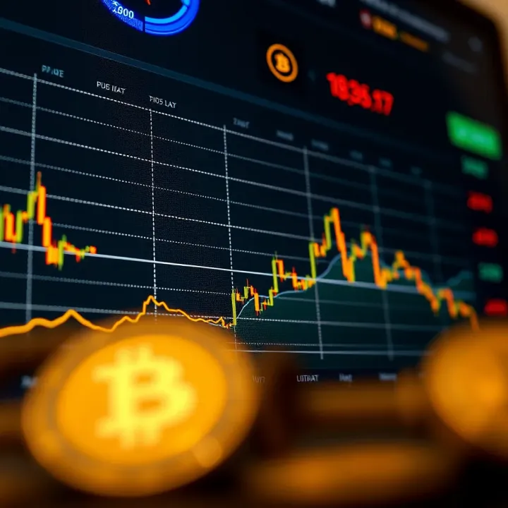 Graph showing Dusk Coin price fluctuations over time with highlighted market trends