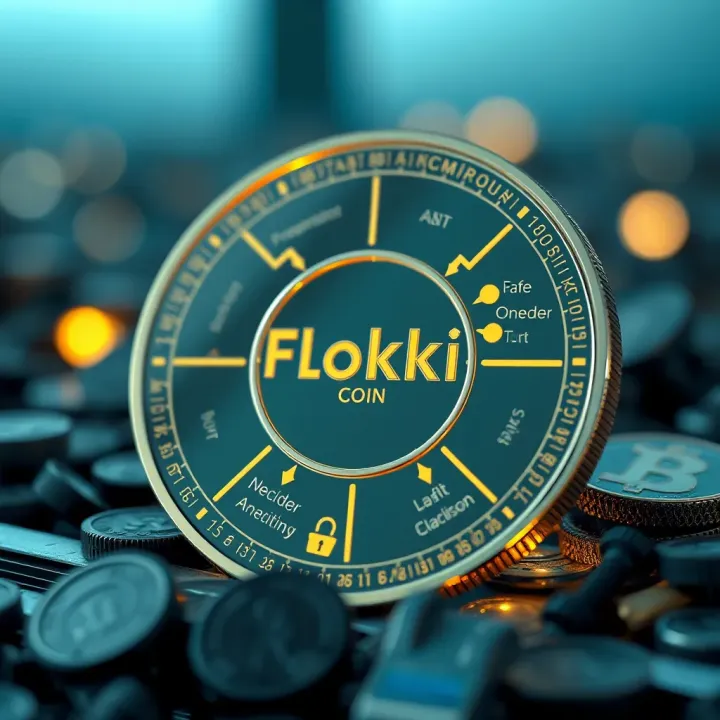 Diagram illustrating factors affecting Floki Coin's market value and investment risks