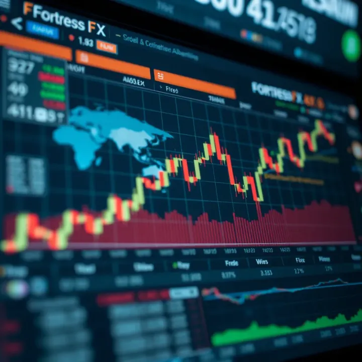 Graph depicting trading strategies and performance improvements enabled by Fortress FX capital access