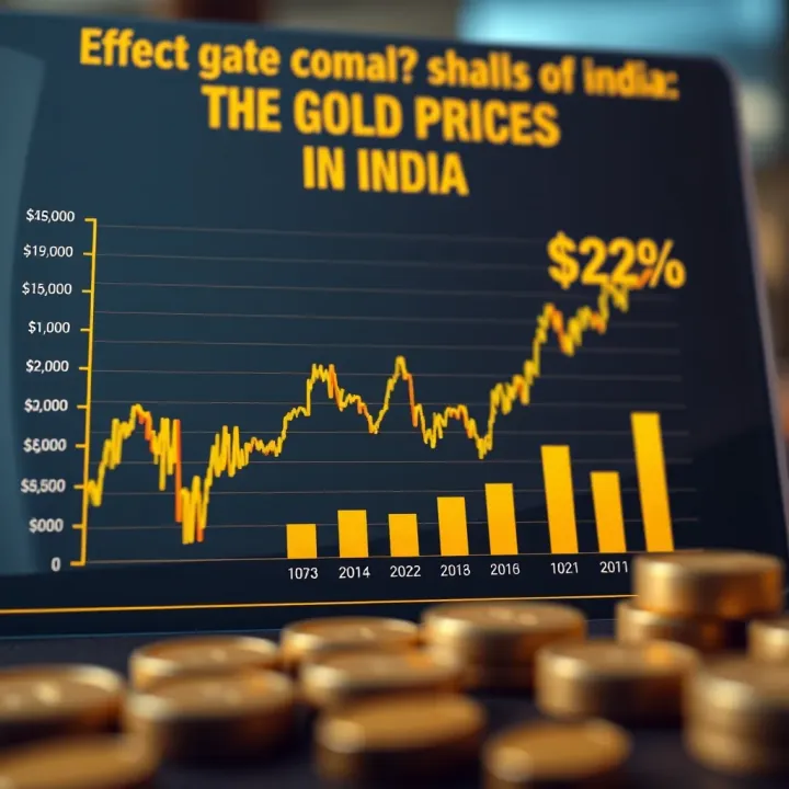 Effect of Currency and Demand on Gold Prices in India Chart illustrating the impact of currency exchange rates and local demand on gold prices in India