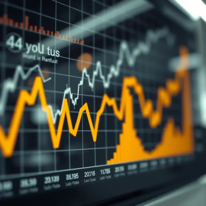 Graph showing fluctuations in gold prices influenced by global economic trends