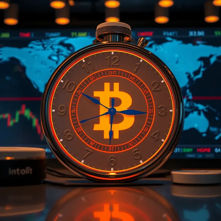 Clock showing Indian Standard Time alongside global market timezones