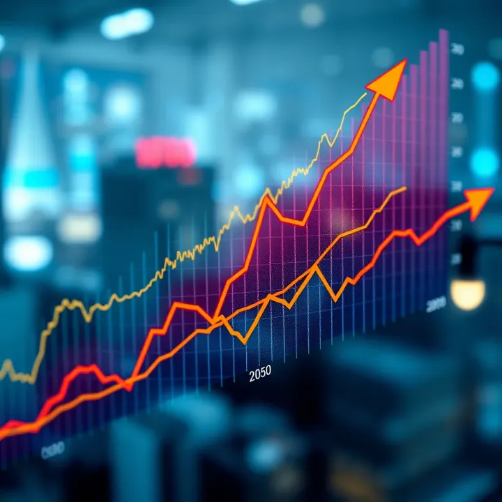 ITC Limited Share Price Growth Trends Over Time Graph showing upward trend of ITC Limited stock price over decades with market fluctuations