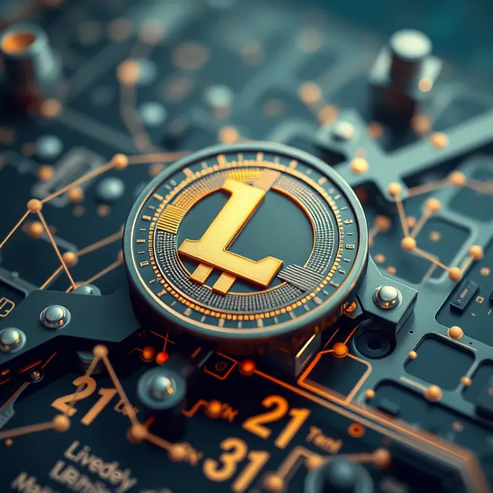 Conceptual representation of blockchain technology underpinning Livepeer Token