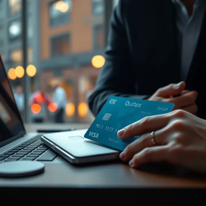Visual representation of secure payment methods and common transaction issues on Quotex