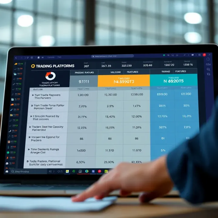 Chart showing comparison of trading platforms highlighting features and benefits for Indian traders