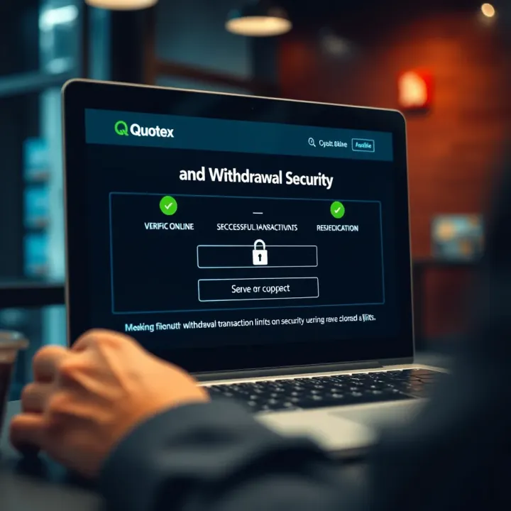 Secure online transaction screen showing verification steps for successful withdrawal