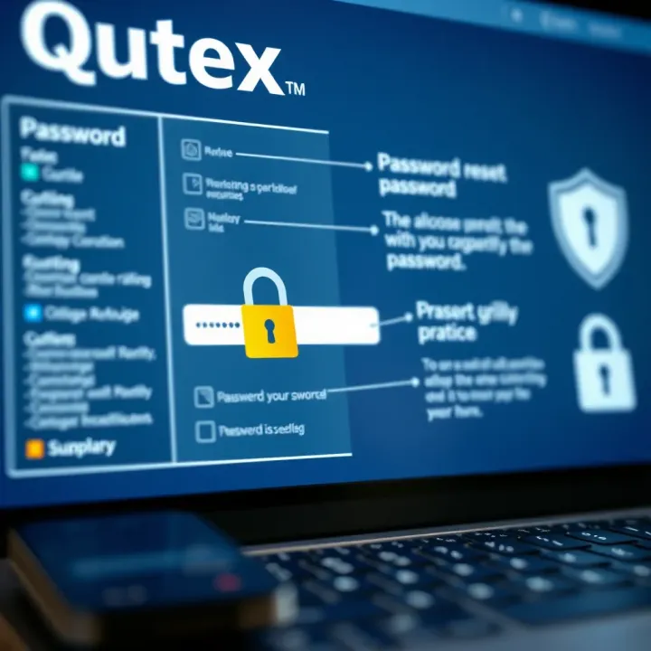Illustration showing password reset and security best practices