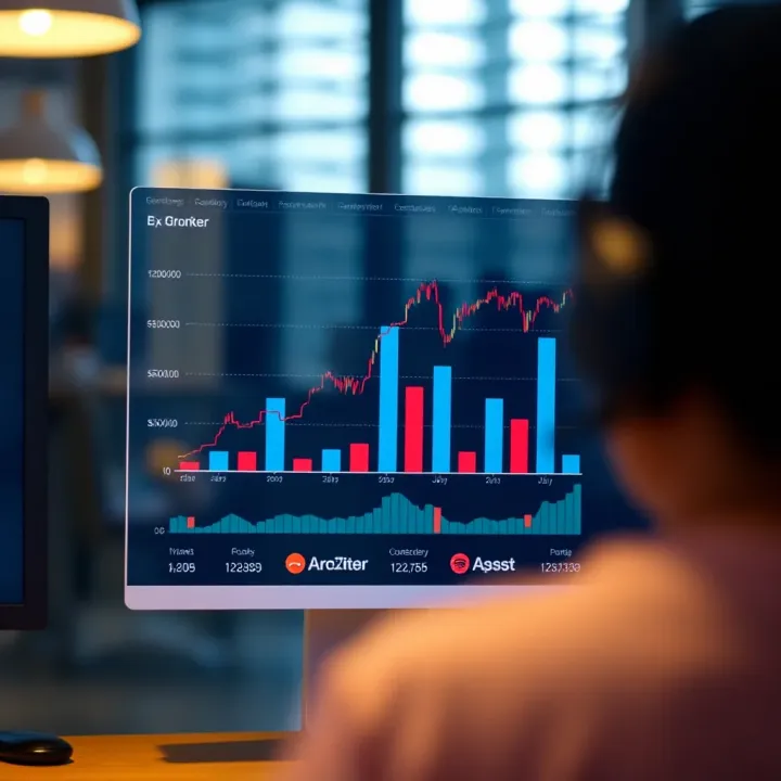 Graph depicting regulatory compliance and customer support services for QXBroker