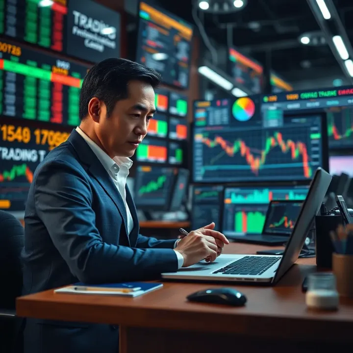 Illustration of diverse online educational resources for traders