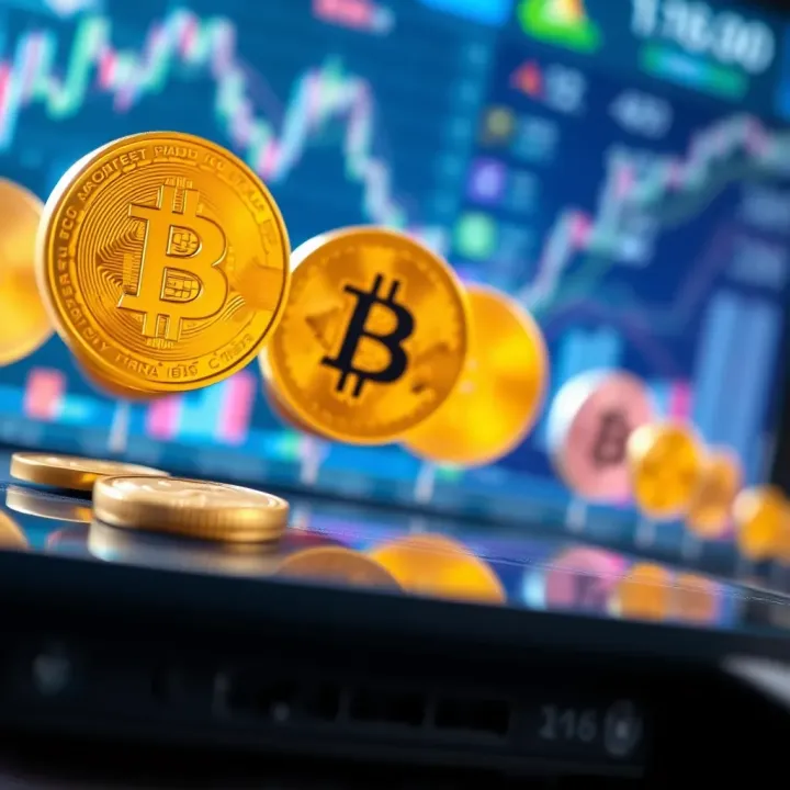 Digital representation of virtual currencies and in-game assets connected to financial transaction symbols
