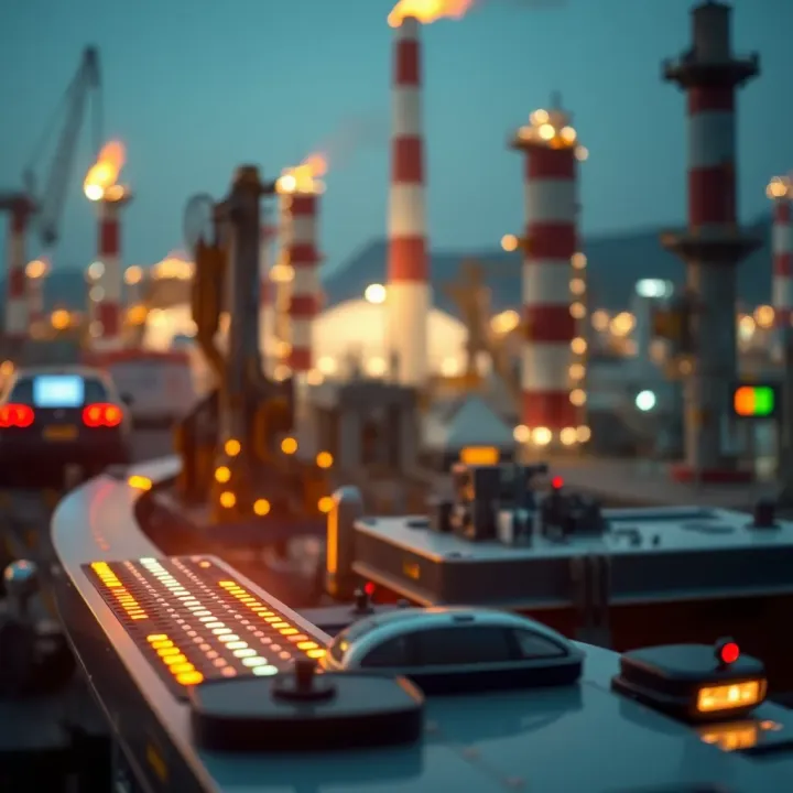 Illustration showing strategic investments and technological innovation driving Reliance Industries' future prospects