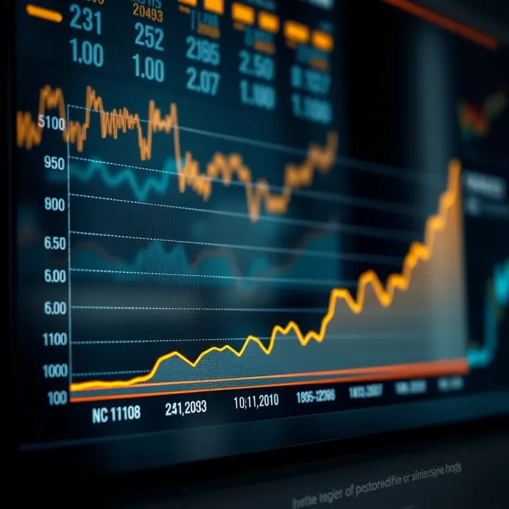 Graph illustrating the historical growth and future projection of Reliance Industries' share price